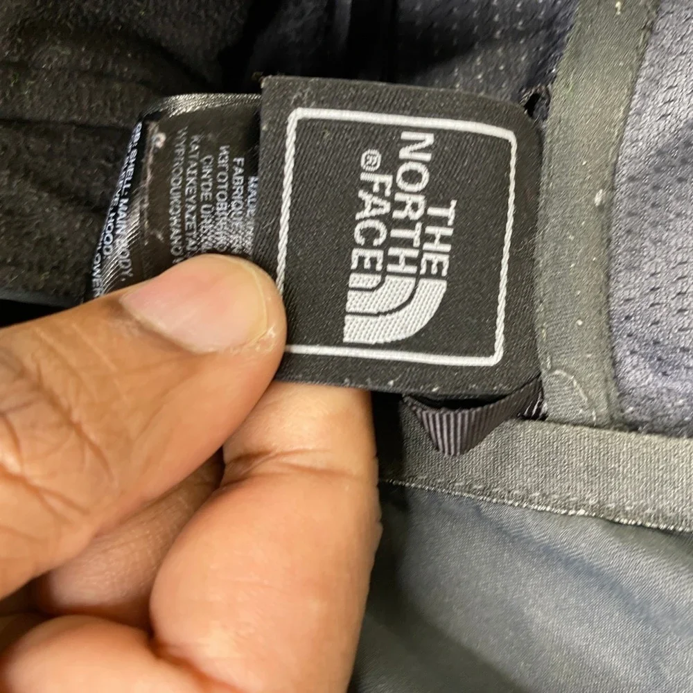 The North Face Windstopper Jacket Mens Grey Black Hooded Softshell Full Zip L